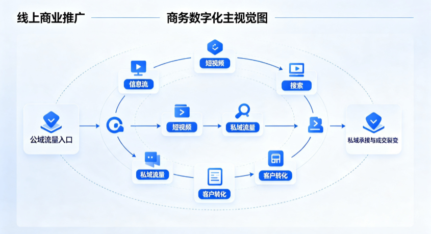 大港区线上商业推广怎么做？全域流量闭环搭建与低成本转化实战指南
